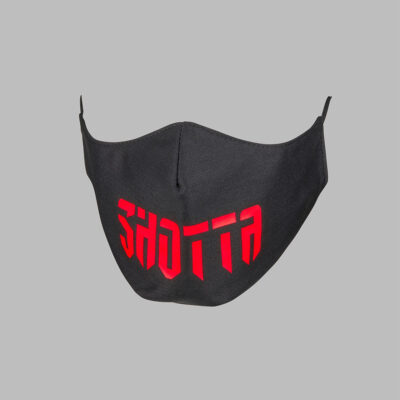House Of Marc Shotta neon red face mask
