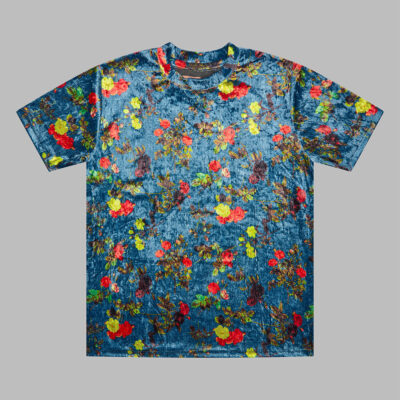 House Of Marc blue handmade floral t-shirt