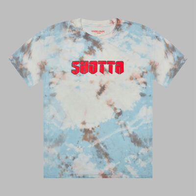 Shotta bleached tie dye t-shirt